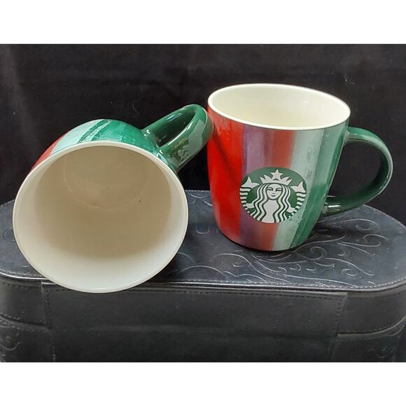 2 Starbucks Coffee Beverage Cups 12 fl oz from 2021 Tri color - Picture 2 of 3